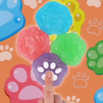 肉球シェイプ スライム - Paw Shaped Putty (24個入り)