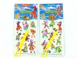 ディズニー ピーターパン こすり出しステッカー／シール (24個入)