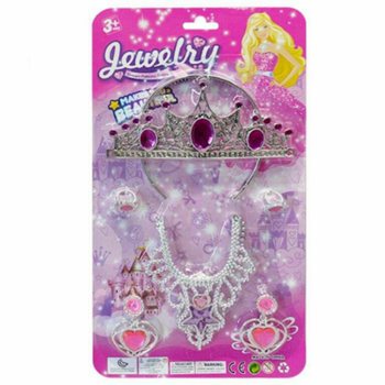 プリンセスビューティーセット(ティアラ、イヤリング、ネックレス、リング付き)