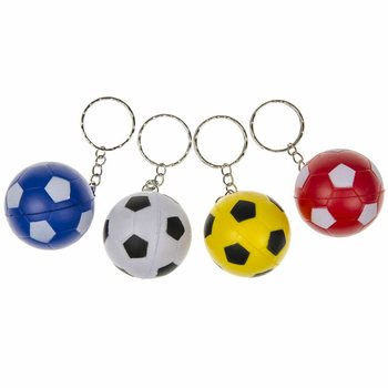 フォーム素材 サッカーボール キーホルダー - ミックスカラー（48個入）