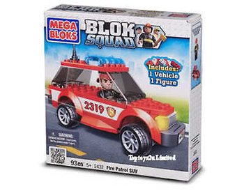 メガブロック MEGA BLOKS - 消防パトロールSUV ＆ 警察ヘリコプター（2点入）