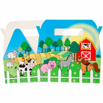 メニューボックス 牧場 - 22.5 x 12 x 9.5 Cm. (24個入)