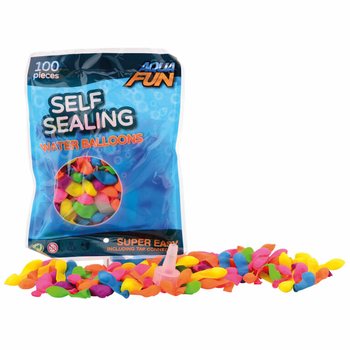 AQUA FUN - 100個入り 自動封水風船 (6パック)