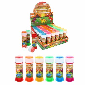 恐竜のシャボン玉 50ml パズルゲーム付き - 36個セット