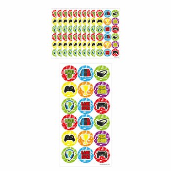 ゲーマーファンステッカー - 10シート（各18枚入り）