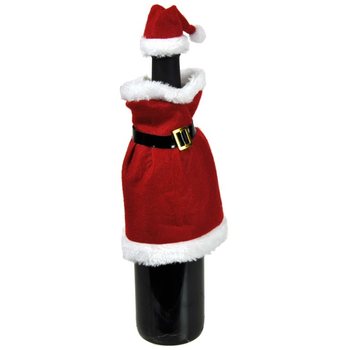 ワインボトル用クリスマスドレス (12個セット)