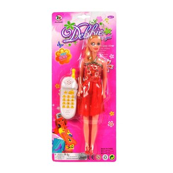 DEBBY ドール 電話付き 台紙パッケージ (6個入)