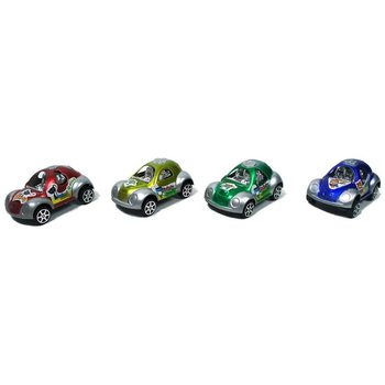 プルバック ミニカー 4台セット ウィンドウボックス入り