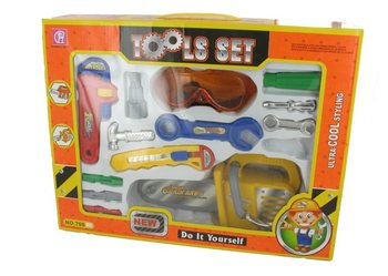 子供用大容量おもちゃの工具セット（チェーンソー付き）