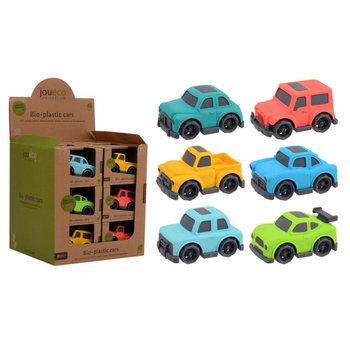 JOUECO - バイオプラスチック製ミニカー ディスプレイセット (18個入り)