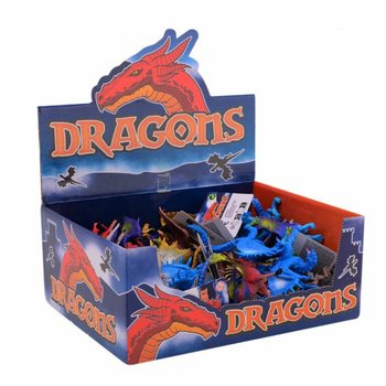 恐竜・ドラゴンおもちゃフィギュア ミックス ディスプレイBOX入 (36個入)
