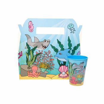 メニューボックス 海 / オーシャン - 22.5 x 12 x 9.5 cm (24個入)