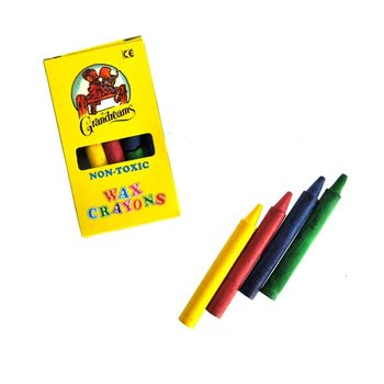 4色クレヨンセット 箱入り (25個セット)
