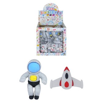 宇宙消しゴム モデル：スペース/アストロノート ディスプレイ入り (84個)