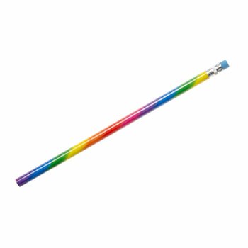 レインボー鉛筆 消しゴム付き（12本セット）- 卸売