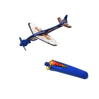 カタパルト式 飛行機おもちゃ 台紙付 (12個入)