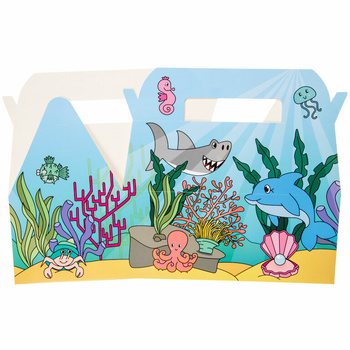 メニューボックス 海 / オーシャン - 22.5 x 12 x 9.5 cm (24個入)