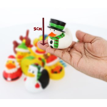 クリスマス ラバーダック 6cm 12個セット - お祝いギフト・景品