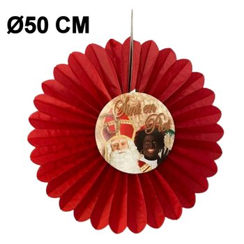 シンタクラース デコレーションファン &Oslash;50 CM - 折りたたみ式 (6個入)