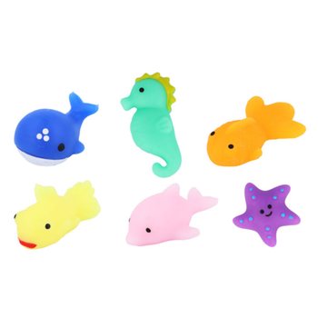 スクイーズ 海の生き物 景品用 - ディスプレイボックス入り (96個セット)