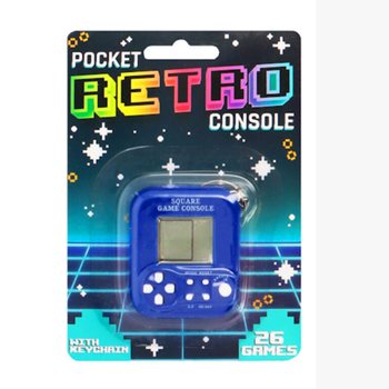 ポケット レトロ ゲーム機 キーホルダー - 26ゲーム内蔵 (6個入)