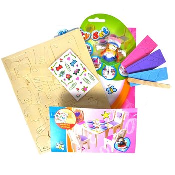 木製3Dパズル クラフトホビーセット (24個入)