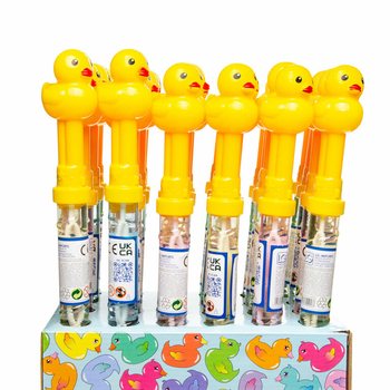 ビッグアヒル シャボン玉スティック 37cm ディスプレイ付 (24本入)