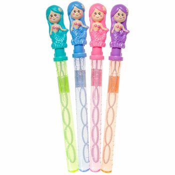 ジャンボ マーメイド シャボン玉 スティック - 38 cm - ディスプレイ (24本入)
