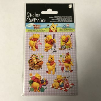 ステッカーシート：ディズニー くまのプーさん、16 x 9 cm (10セット)