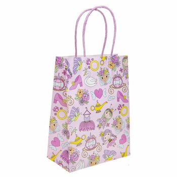 プリンセス 紙製ギフトバッグ - 16x9x22 cm (12枚セット)