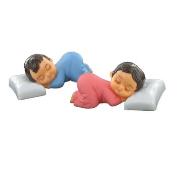 ケーキトッパー - 枕で眠る赤ちゃん (56個)