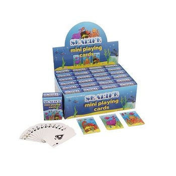 ミニトランプカード – シーライフデザイン ディスプレイ付き (24個入)