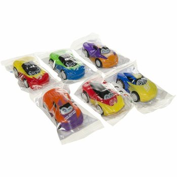 お茶目な目のフリクションスポーツカー - ミックスカラー (48個入)