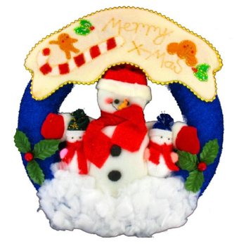 特大クリスマス布製ドアハンガー