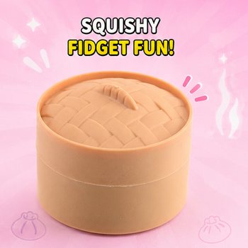 RAGE - スクイーズ SUGAR EDITION 肉まん 小サイズ (5.3 x 5.3 x 4.1 Cm) 2026爆発的人気玩具 (24個入)