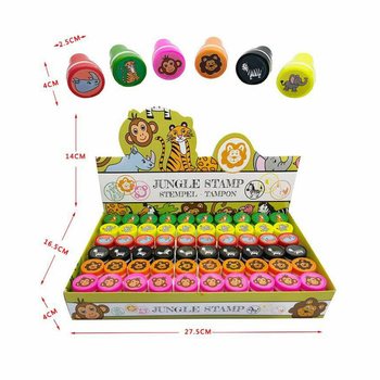 ジャングルアニマルスタンプ ディスプレイ入り (60個セット)
