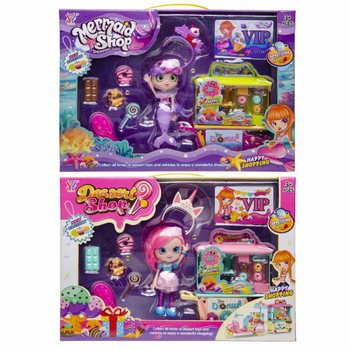ドーナツショップおままごとセット 人形＆豊富なアクセサリー付き - 高級ギフトボックス入り (1点)