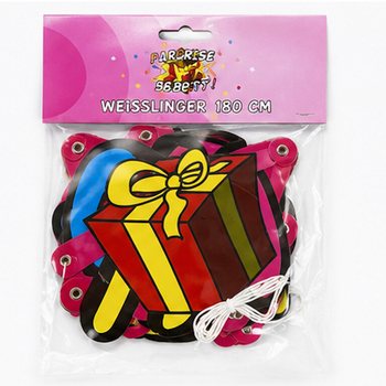 SURPRISE PARTY サプライズパーティー レターガーランド - 長さ: 180 CM (6個入)