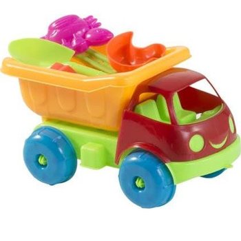 ダンプカー おもちゃ ビーチセット 17cm (10個セット)