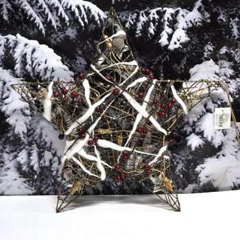 大型光るクリスマススター 45CM 装飾用 (2個セット)