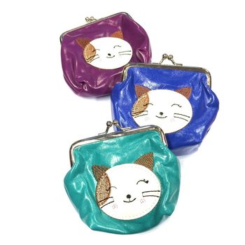子供用財布 ミックスカラー 猫 (6個入り)