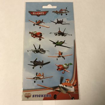 ディズニープレーン ステッカーシート、サイズ 20 x 10 cm（10枚セット）