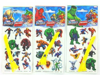 マーベルヒーローズ こすり出しステッカー/タトゥーシール (24枚)