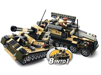 Sluban 陸軍戦車またはAPC装甲車 8-in-1 M38-B0587 (1ディスプレイ/8個セット)