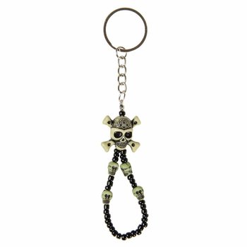 スカルペンダント付きキーホルダー（48個セット）