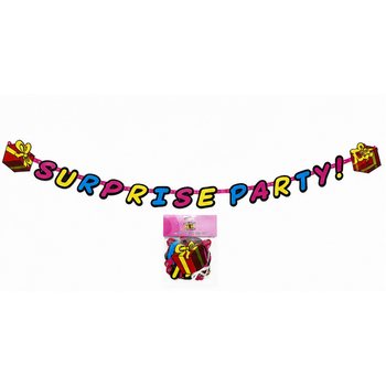 SURPRISE PARTY サプライズパーティー レターガーランド - 長さ: 180 CM (6個入)
