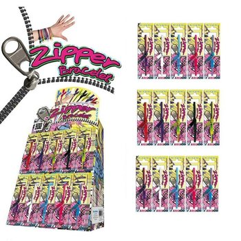 ジッパーブレスレット ディスプレイ付 (96個入)