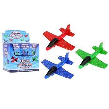 フォーム飛行機 17cm - ディスプレイボックス入り (18個)