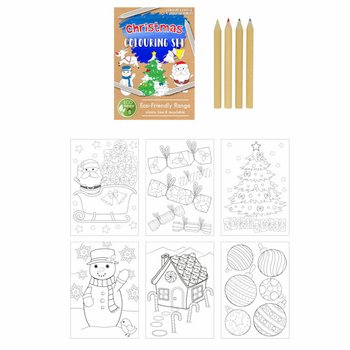 エコフレンドリー クリスマス お絵かきセット - ユニコーン (25個セット)