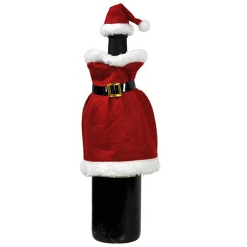 ワインボトル用クリスマスドレス (12個セット)